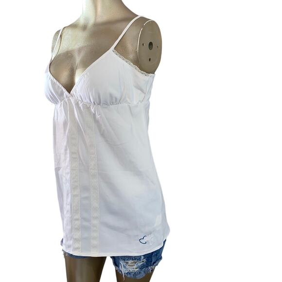 Roxy Tops - Roxy Size Small Babydoll Strappy Lace Top Y2K Surf Skater Beach Cami